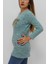 Bisiklet Yaka Pullu Bluz Mint 5
