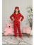 Kız Çocuk Kırmızı Mickey Desenli Pijama Takımı 1