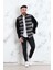 Slimfit Parça Desenli Erkek Oduncu Gömlek 1