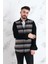 Slimfit Parça Desenli Erkek Oduncu Gömlek 2