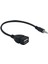1x 3.5mm Erkek Aux Ses Fişi USB Kadın Converter Kablo Kablosu Için Araba 2