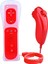 Jest Denetleyicisi ve Ninchuck Joystick Combo Nintendo Wii Wii U Kırmızı 1