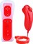 Jest Denetleyicisi ve Ninchuck Joystick Combo Nintendo Wii Wii U Kırmızı 2