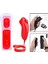 Jest Denetleyicisi ve Ninchuck Joystick Combo Nintendo Wii Wii U Kırmızı 3
