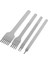 F Fityle 4 Parça Paketi Çelik Prong Bağlantı Dikiş Deri Zanaat 1 2 4 6 Prong Set Faydalı Araçlar - 3Mm (Yurt Dışından) 1