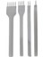 F Fityle 4 Parça Paketi Çelik Prong Bağlantı Dikiş Deri Zanaat 1 2 4 6 Prong Set Faydalı Araçlar - 3Mm (Yurt Dışından) 2