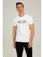 CT778 Ray Slogan T-shirt Beyaz Erkek Kısa Kol T-Shirt 1