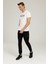 CT778 Ray Slogan T-shirt Beyaz Erkek Kısa Kol T-Shirt 3