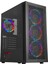 Platıno 12CM Rainbow Fanlı 600W 80 Plus Bronze Temper Camlı Mesh Panel Oyuncu Kasası 1