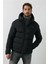 Nolan Coat Erkek Şişme Mont Parka Siyah V8 1