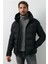 Nolan Coat Erkek Şişme Mont Parka Siyah V8 2