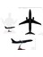 Boeing 737-800 Model Uçak, Siyah Renkli Uçak Maketi 3