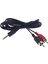 5 Adet 2rca-3,5mm Stereo Ucuz Ses Kablosu 1,5 Metre 2