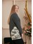 Kamuflaj Garnili Büyük Beden Füme Sweatshirt 3