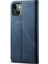 iPhone 13 Mini Için Retro Kot Deri Flip Cüzdan Standlı Kılıf Kapaklı (Yurt Dışından) 3