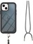 iPhone 13 Mini Için Şeffaf Bumper Shockproof Ayarlanabilir Çapraz Askılı Askılı Tam Koruma Kılıf Kapaklı Siyah (Yurt Dışından) 3
