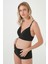 Siyah Mama Racerback Cotton Emzirme Bralet 1