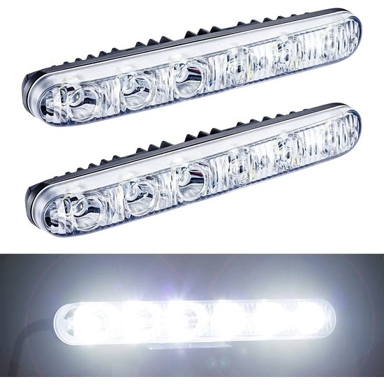 Oto Gündüz LED Lamba Beyaz Renk Sis Farı Metal Kasa 18 Watt
