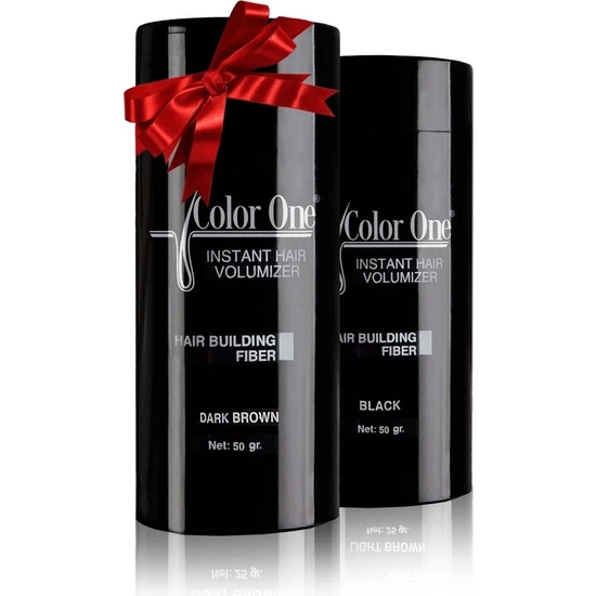 hepsiburada Color One Dolgunlaştırıcı Saç Tozu Topik Siyah 2 Adet x 50 gr