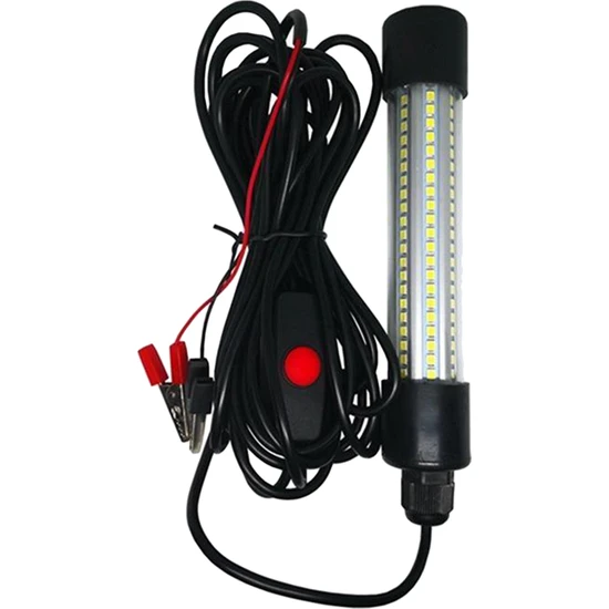 Elaccent F Fityle 12 V LED Sualtı Dalgıç Balıkçılık Işık Kalamar Lambası Beyaz Çekin (Yurt Dışından)