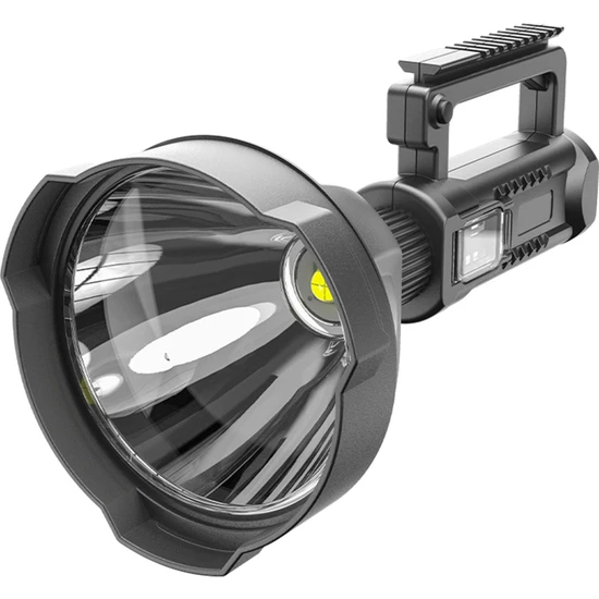 Elaccent F Fityle Su Geçirmez LED USB El Feneri - Siyah (Yurt Dışından)