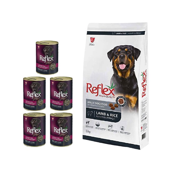 Reflex Lamb Rıce Adult Dog Food 15 kg + 5'li Reflex Plus Fiyatı
