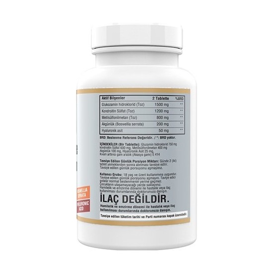 Glucosamine Chondroitin Msm Hyaluronic Acid 120 Tablet Fiyatı