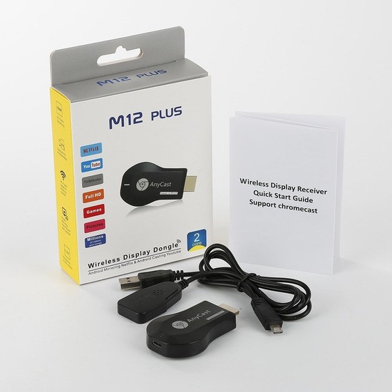 AnyCast M12 Plus HDMI Kablosuz Görüntü Ses Aktarıcı