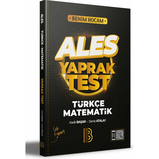 Benim Hocam Yayınları 2022 ALES Türkçe - Matematik Yaprak Test