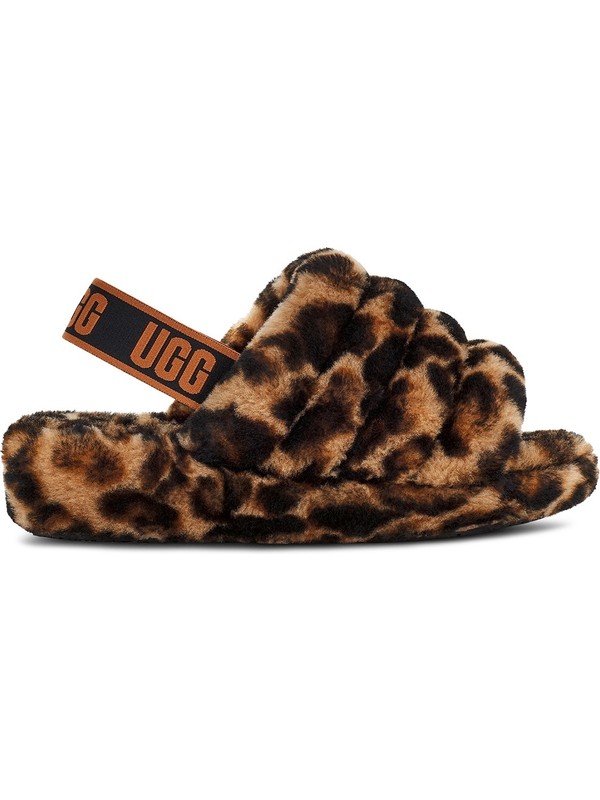 cheetah print ugg slides