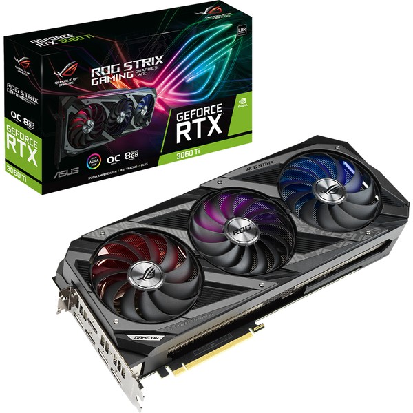 Asus RTX 3060 TI Rog Strix V2 OC Edition ROG-STRIX-RTX3060TI-O8G