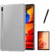 Fibaks Samsung Galaxy Tab S7 Fe Lte T737 Tablet Kılıf + Ekran Koruyucu + Kalem Süper Silikon Şeffaf