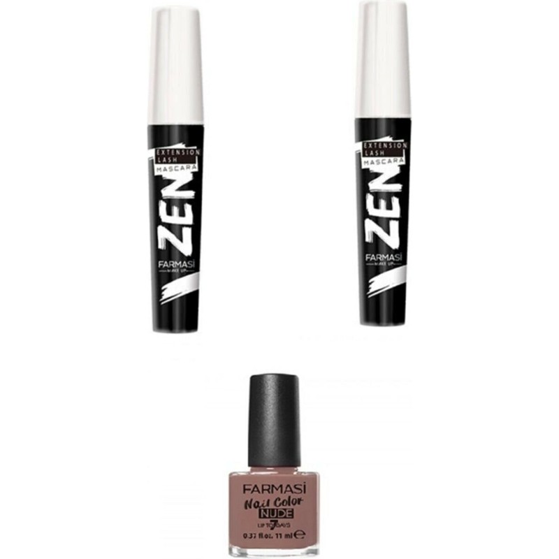 Farmasi Zen Maskara 2 Adet+ Nude Oje Seti
