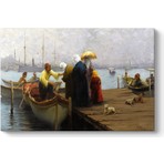 Tabloshop Fausto Zonaro - Women Boarding Tablosu