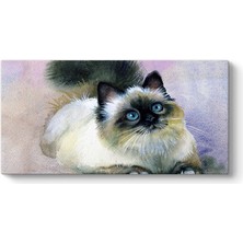 Tabloshop Sulu Boya Kedi Tablosu