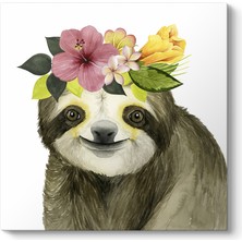 Tabloshop Tropikal Tembel Hayvan Tablosu