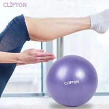 Clifton Pilates Topu 25 cm Deluxe Pilates Topu +Pompa(Mor )