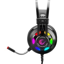 Rampage Miracle-X1 RGB 7.1 Sound Titreşimli Mikrofonlu Oyuncu Kulaklığı