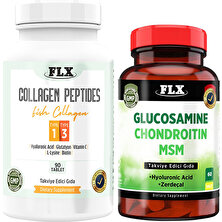 Flx Kollajen Tip 1-3 90 Tablet & Glucosamine Zerdeçal 60 Tablet