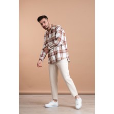 Akçaylar Oversize Erkek Oduncu Ekoseli Gömlek