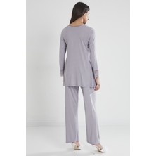 Pierre Cardin Penye Dantelli Pijama Takımı - 1241