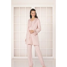 Pierre Cardin Güpürlü Penye 3'lü Pijama Takım - 3050