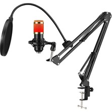 Sprotauto USB Kondenser Mikrofon Rgb Renkli Işıklar Tripod Standlı (Yurt Dışından)