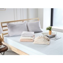 Doqu Home New Cotton Fitted Çarşaf Tek Kişilik Somon