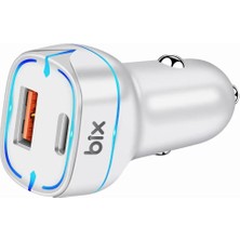 Bix Mobitell Bix BX-CCP36WT 36W Çift Portlu Araç Şarj Cihazı