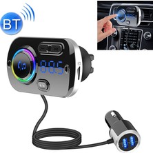 ZSZH BC49BQ Araba Dijital Radyo Alıcısı Bluetooth Fm Verici Ses Yardımcısı Qc3.0 Hızlı Şarj (Yurt Dışından)