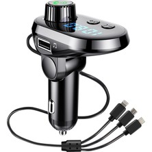 ZSZH Q15 Çok Fonksiyonlu Araba Çift USB 3.1A Şarj Mp3 Müzik Çalar Bluetooth Fm Verici  (Yurt Dışından)