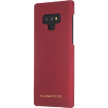 Maison De Noblesse Ultimate Jacket Deri Telefon Kılıfı  Note 9 Erc2 Kırmızı