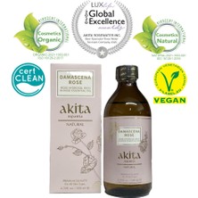 Akita Yağı Alınmamış Cam Şişe Gül Suyu 200 ml