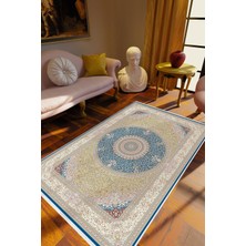 10 Post Online Salon Halısı Eskitme Haki Kaydırmaz Kesme Yıkanabilir Ince Halı 